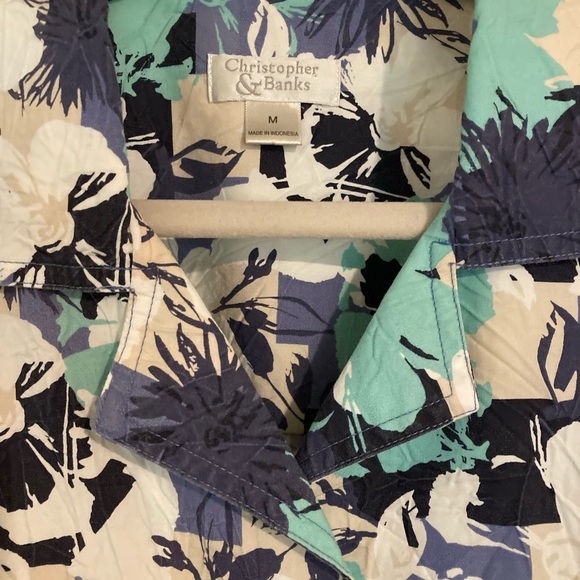 Christopher & Banks Pond Frond Abstract Jacket - Picture 12 of 13